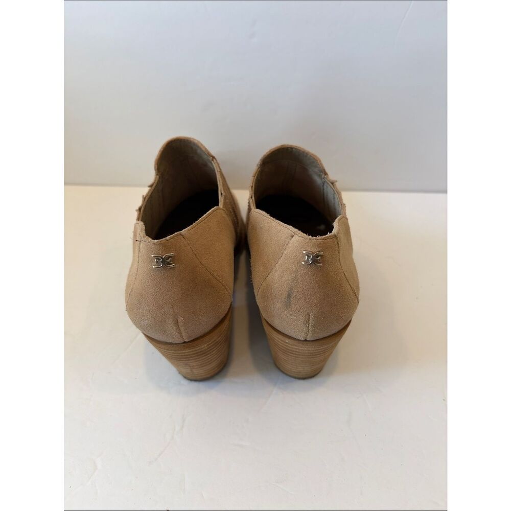 Sam and Edelman Slip-On Women’s Suede Shoes in Beige booties - Picture 4 of 7